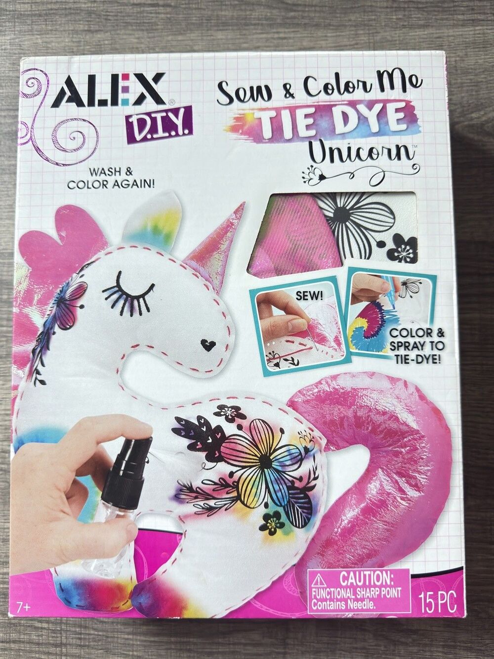 Reduced* Alex Sew & Color Me Tie Dye Unicorn Kit D.I.Y